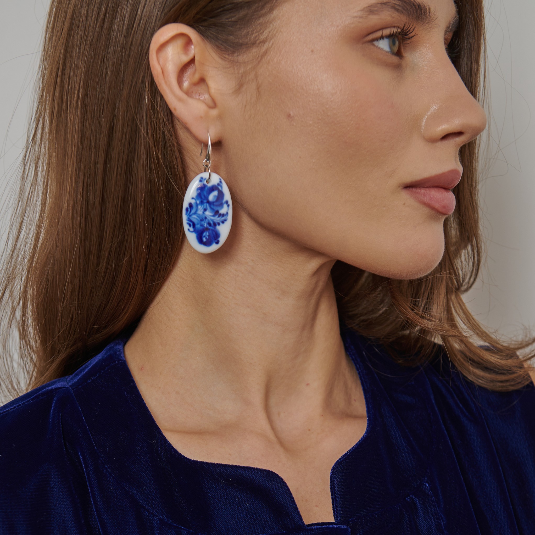 Серьги Овальные из коллекции ГФЗ & Berta Muzis