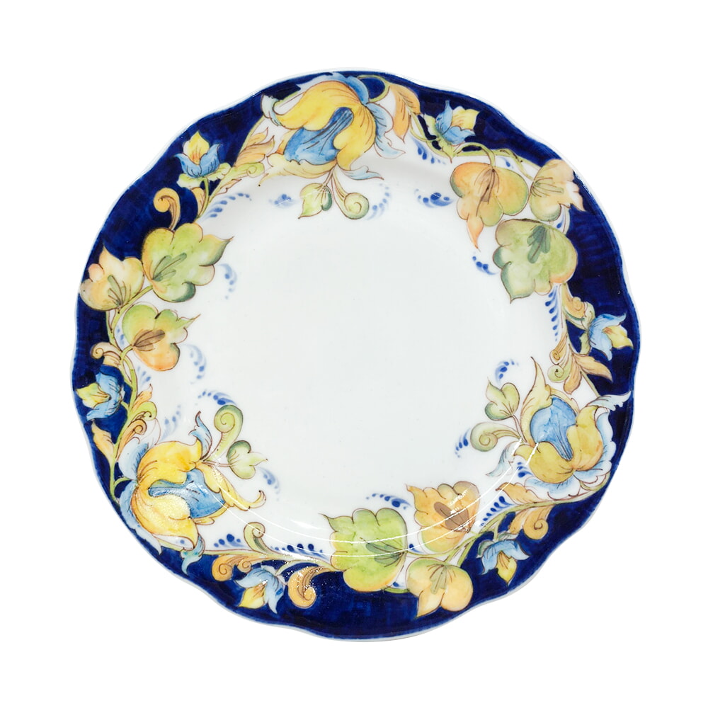 Тарелка пирожковая Дубок в росписи "Дивные цветы" №2 диаметр 18 см.