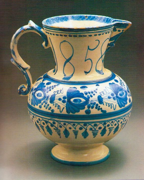 Образцы гжельского полуфаянса, XIX век 