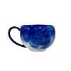 Чашка для эспрессо в росписи &quot;Синий туман&quot; с ручкой объем 80 мл. Гжельский фарфоровый завод