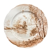 Тарелка десертная Дубок в цветной росписи Титова диаметр 20 см.