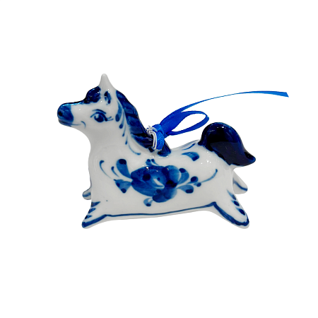Ёлочная игрушка Единорог Гжельский фарфоровый завод