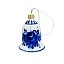 Ёлочная игрушка Колокольчик малый Гжельский фарфоровый завод