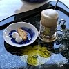 Блюдце роза Сергей Сысоев Гжельский фарфоровый завод