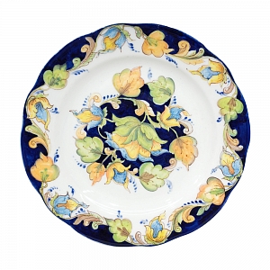 Тарелка пирожковая Дубок 175 мм в росписи "Дивные цветы" №1