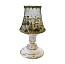 Настольная лампа Малютка (белье/золото) абажур Венеция Гжельский фарфоровый завод