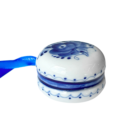 Елочная игрушка Макарун Гжельский фарфоровый завод