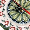 Часы Колокольчик в авторской росписи Косихиной &amp;quot;Зеленая классика&amp;quot; Гжельский фарфоровый завод