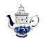 Чайник Голубка с золотом объем 650 мл. Гжельский фарфоровый завод