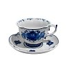 Чайная пара Орхидея объем 220 мл. Гжельский фарфоровый завод
