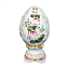 Яйцо малое Подарочное в нежной росписи Устюхиной Гжельский фарфоровый завод