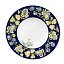 Тарелка для пасты Фасон в росписи &amp;quot;Дивные цветы&amp;quot; диаметр 26 см. Гжельский фарфоровый завод