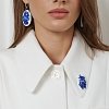 Брошь Овальная из коллекции ГФЗ &amp;amp; Berta Muzis Гжельский фарфоровый завод