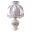 Настольная лампа Вега (белье/золото) абажур Ретро белый мини Гжельский фарфоровый завод
