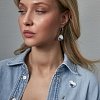 Брошь Сердце роспись Роза Мари с золотом на французской булавке из коллекции &amp;quot;Босиком по траве&amp;quot; ГФЗ &amp;amp; Buylerika Ceramic Гжельский фарфоровый завод