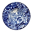 Тарелка для пасты Фасон в росписи &amp;quot;Фэнтази&amp;quot; Юлианы Косихиной диаметр 26 см. Гжельский фарфоровый завод