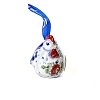 Елочная игрушка Курочка (подглазурная цветная роспись) Гжельский фарфоровый завод