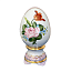 Яйцо малое Подарочное в росписи Устюхиной с букетами Гжельский фарфоровый завод Яйцо малое Подарочное в росписи Устюхиной с букетами Гжельский фарфоровый завод