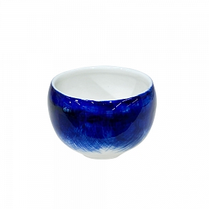 Чашка для эспрессо в росписи "Синий туман" без ручки