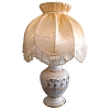 Настольная лампа Вега (белье/золото) абажур Ретро Шампань мини