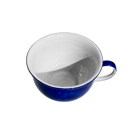 Чашка для капучино в росписи &quot;Синий туман&quot; объем 400 мл.
