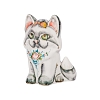 Скульптура котенок Пушок (подглазурные цветные краски) Гжельский фарфоровый завод