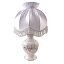 Настольная лампа Вега (белье/золото) абажур Ретро белый мини Гжельский фарфоровый завод