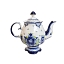 Сервиз чайный Цветок в авторской цветной росписи Калигиной Гжельский фарфоровый завод