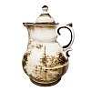 Кувшин Полдень в цветной росписи Титова объем 1768 мл. Гжельский фарфоровый завод
