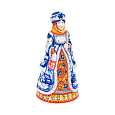 Штоф Снегурочка (подглазурные цветные краски, кобальт)